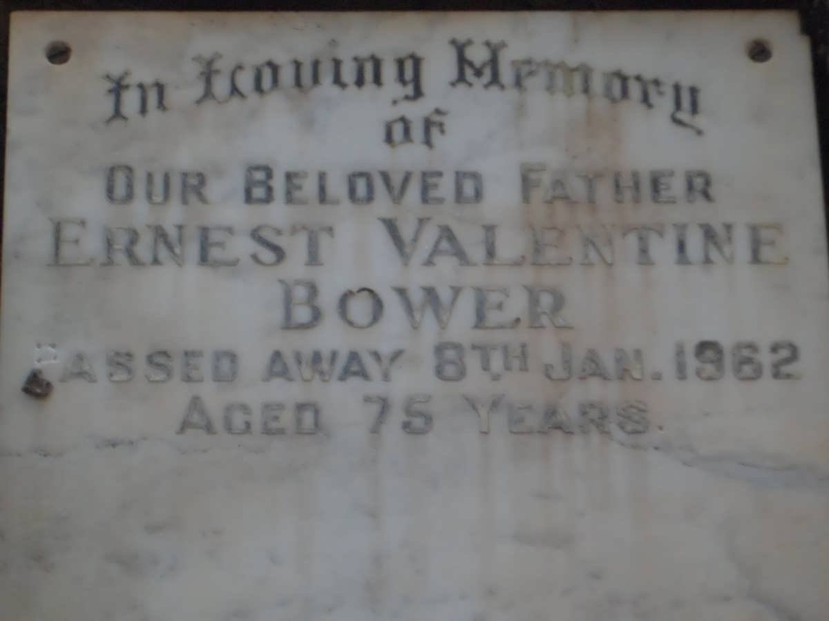 BOWER Ernest Valentine -1962