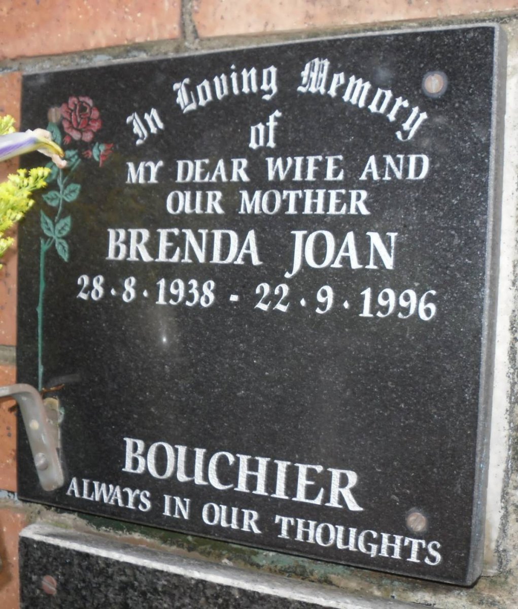 BOUCHIER Brenda Joan 1938-1996