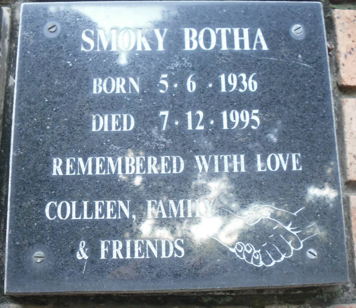 BOTHA Smoky 1936-1995