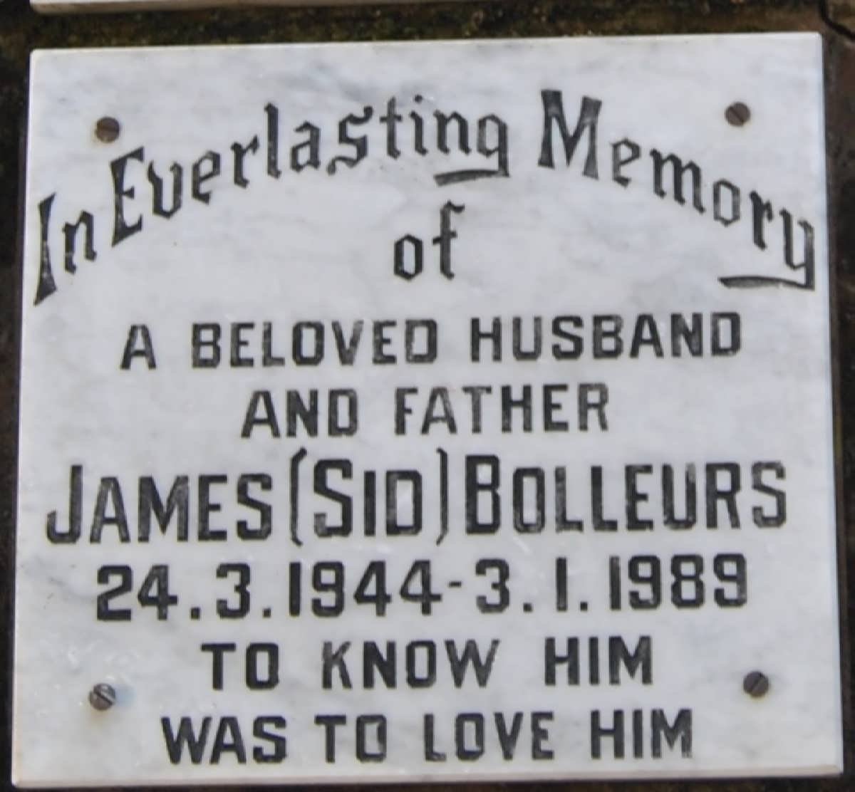 BOLLEURS James 1944-1989