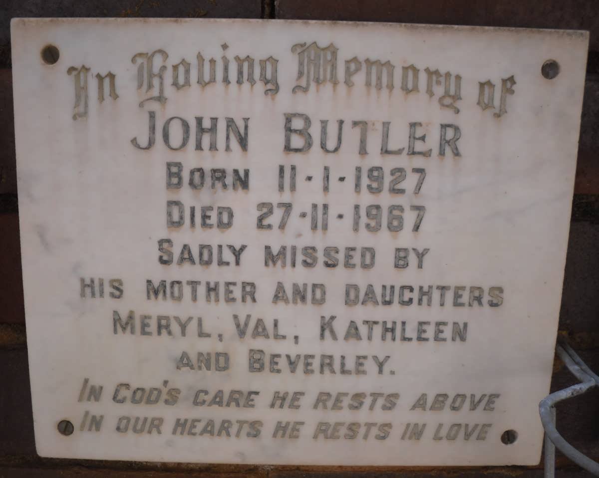 BUTLER John 1927-1967