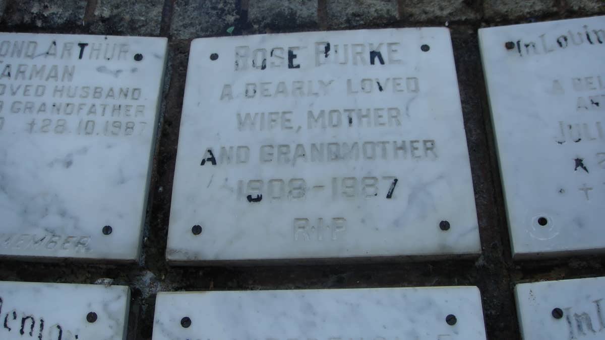 BURKE Rose 1908-1987