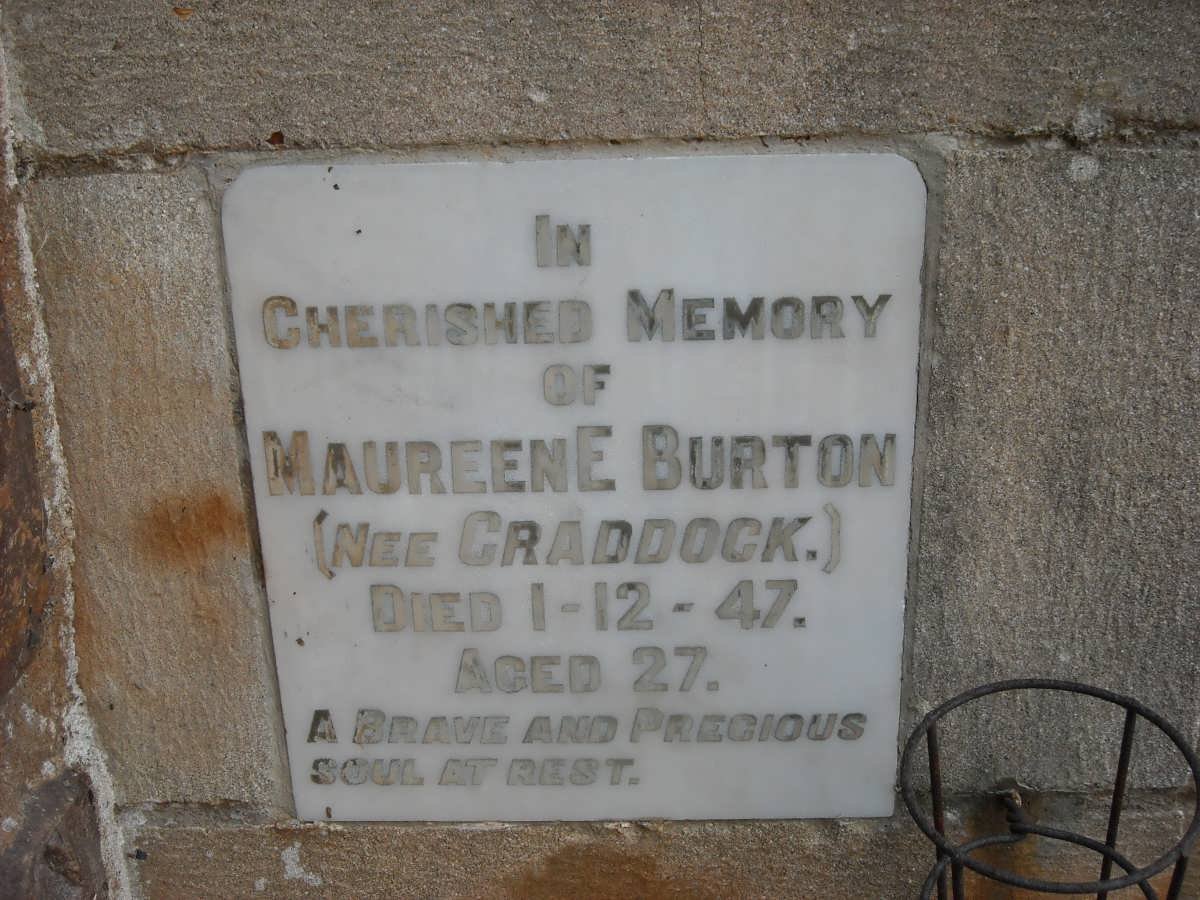 BURTON Maureen E. nee CRADDOCK -1947