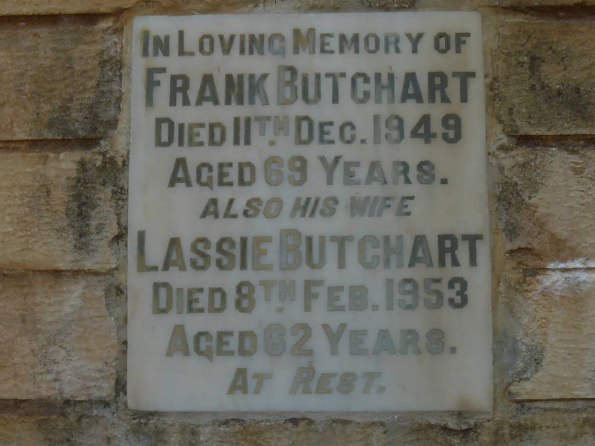 BUTCHART Frank -1949 &amp; Lassie -1953