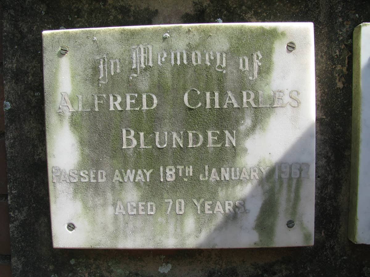 BLUNDEN Alfred Charles -1962