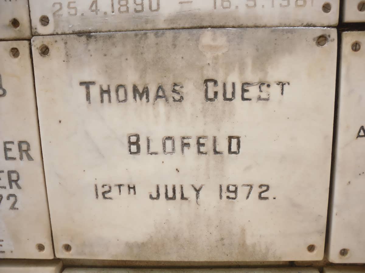 BLOFELD Thomas Guest -1972