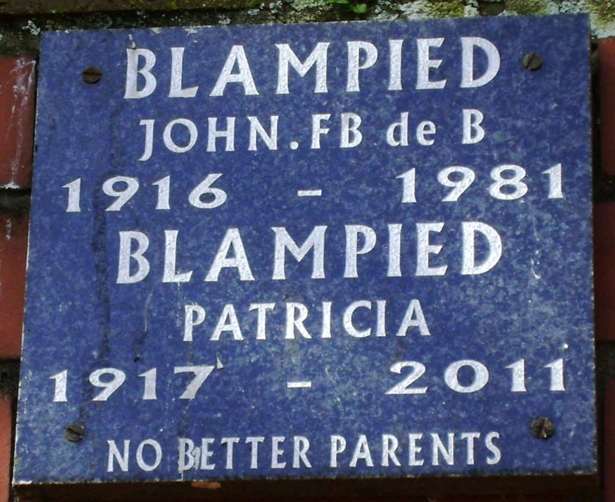 BLAMPIED John. FB de B 1916-1981 &amp; Patricia 1917-2011