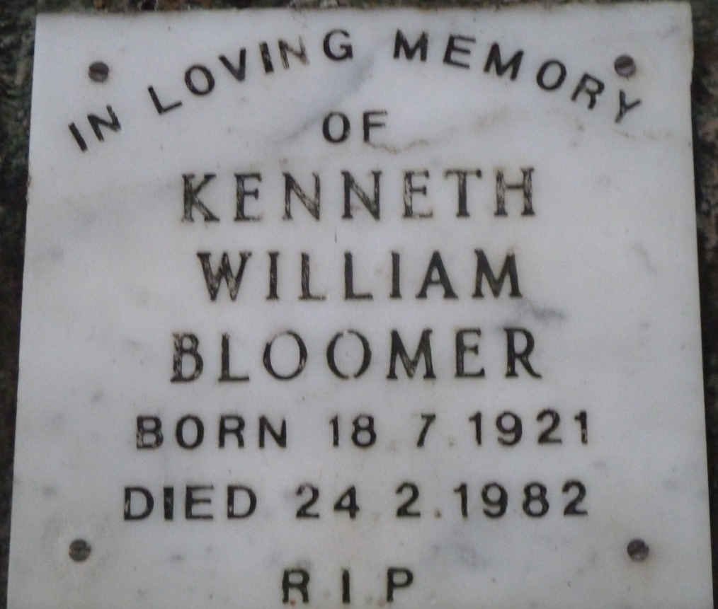 BLOOMER Kenneth William 1921-1982