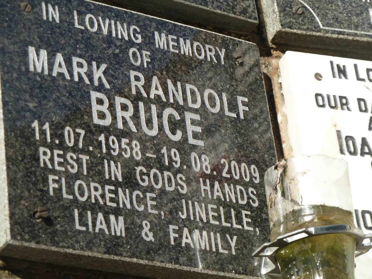 BRUCE Mark Randolf 1958-2009