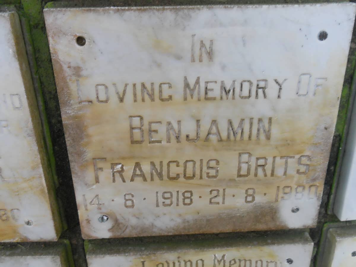 BRITS Benjamin Francois 1918-1980