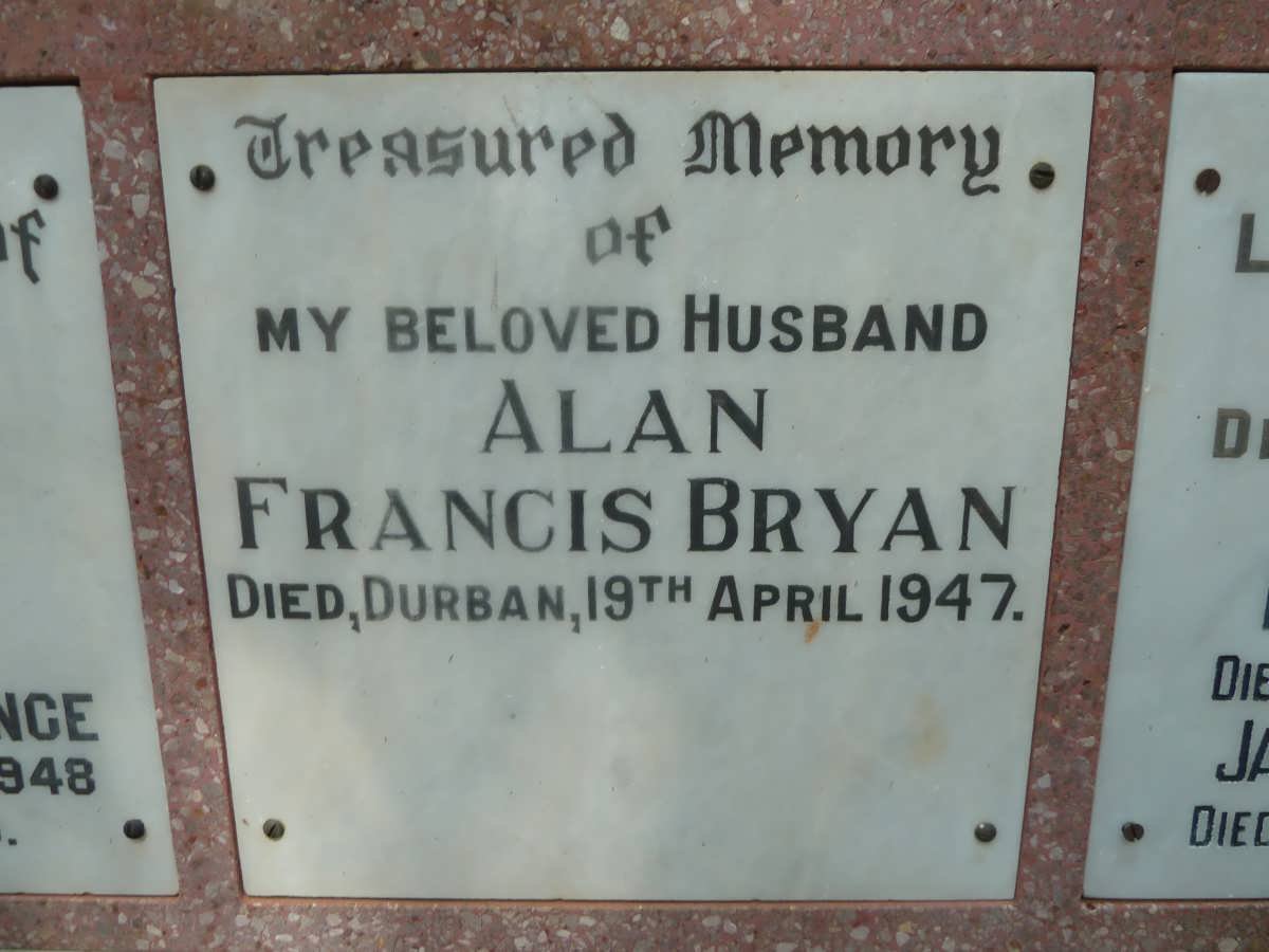 BRYAN Alan Francis -1947