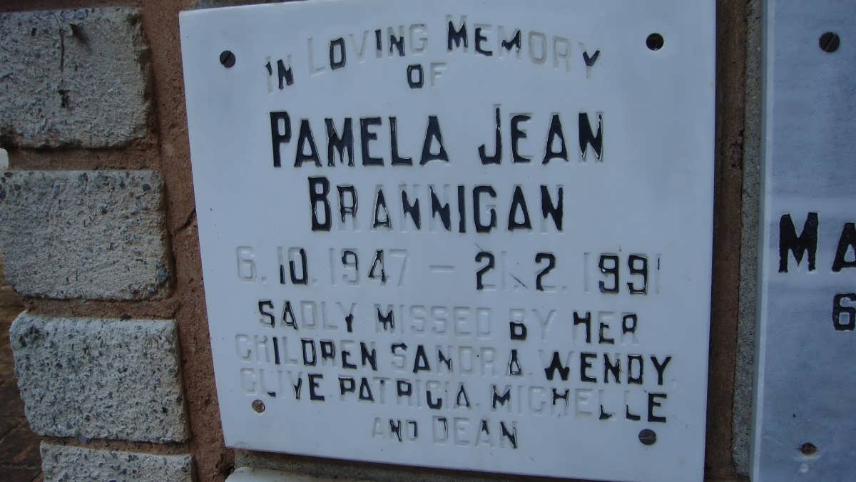 BRANNIGAN Pamela Jean 1947-1991
