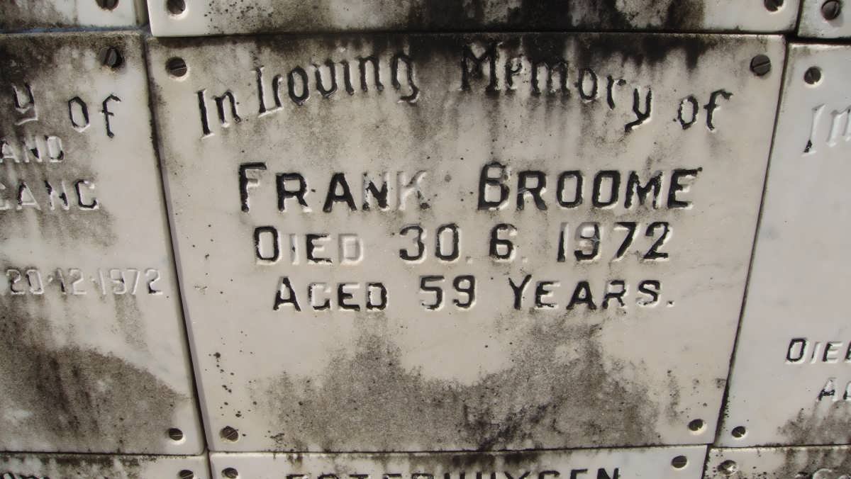 BROOME Frank -1972