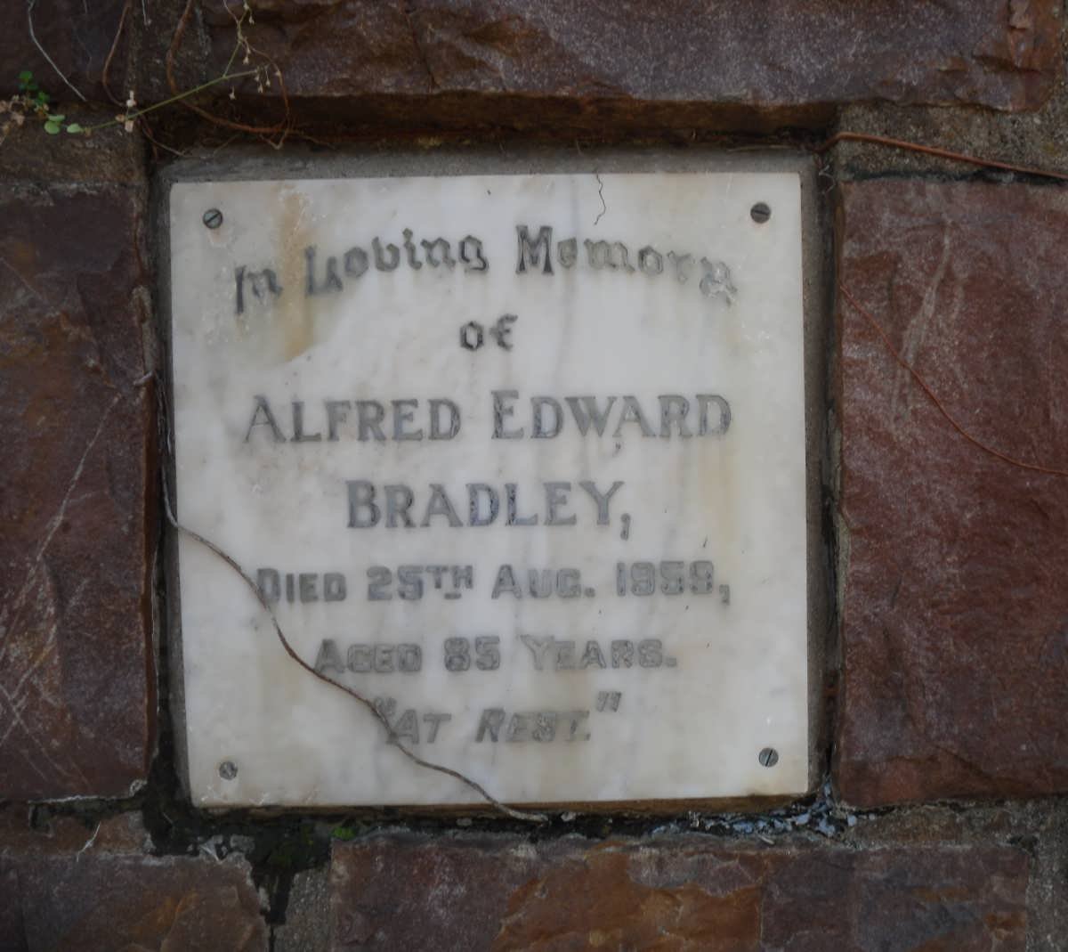 BRADLEY Alfred Edward -1959