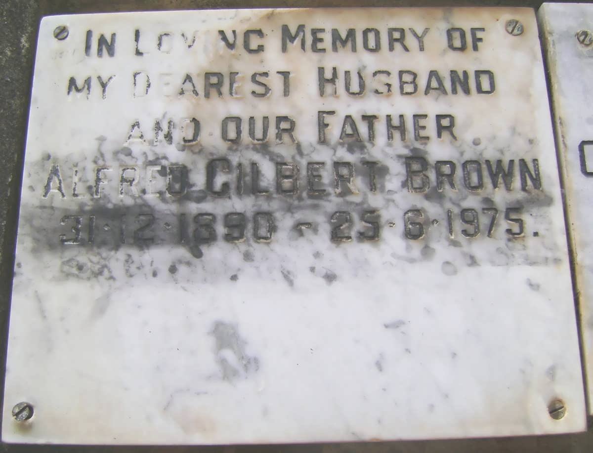 BROWN Alfred Gilbert 1890-1975