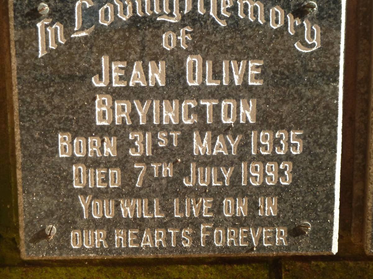 BRYINGTON Jean Olive 1935-1993
