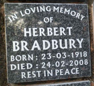 BRADBURY Herbert 1918-2008