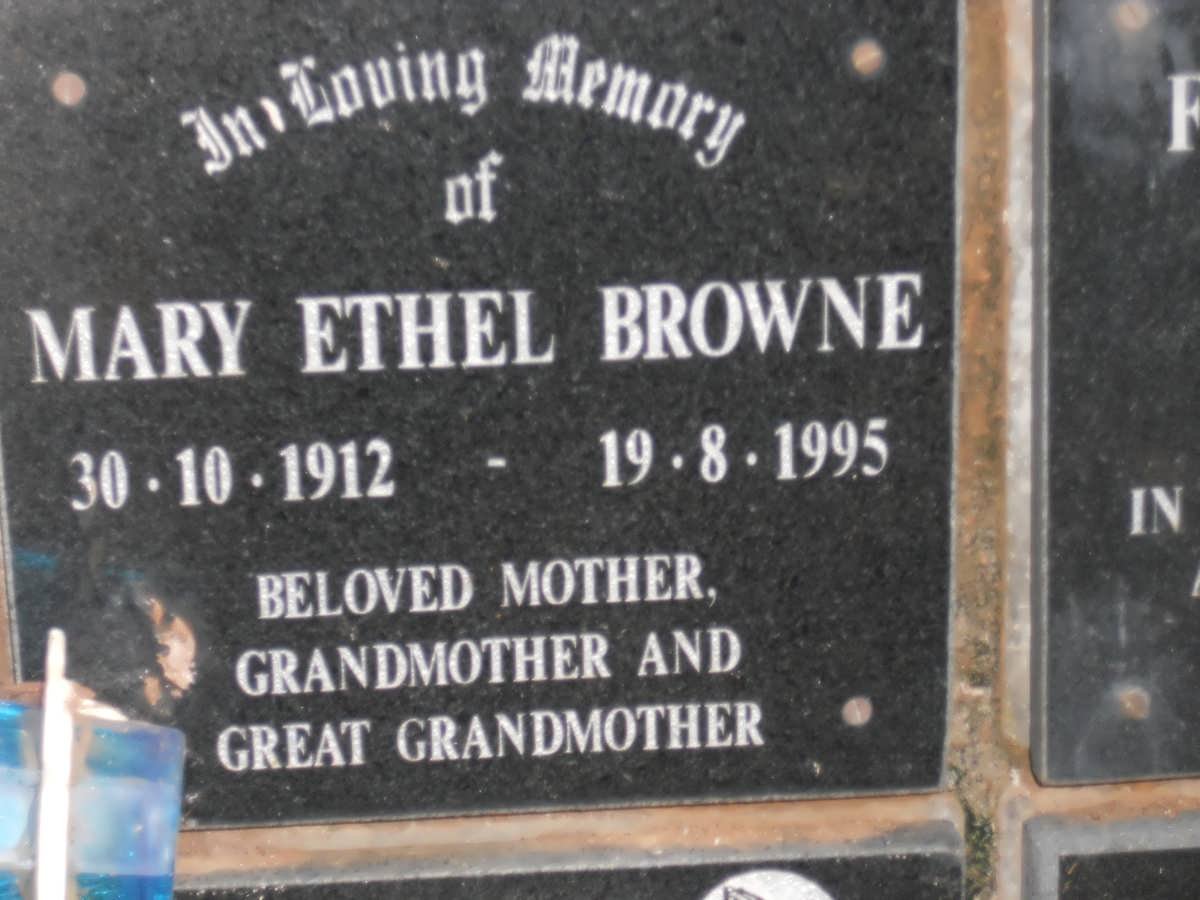 BROWNE Mary Ethel 1912-1995