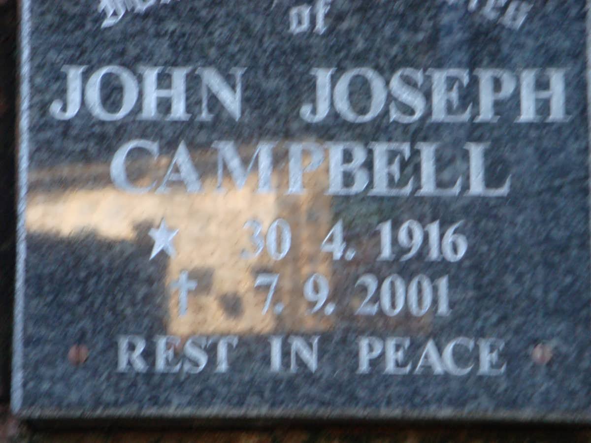 CAMPBELL John Joseph 1916-2001