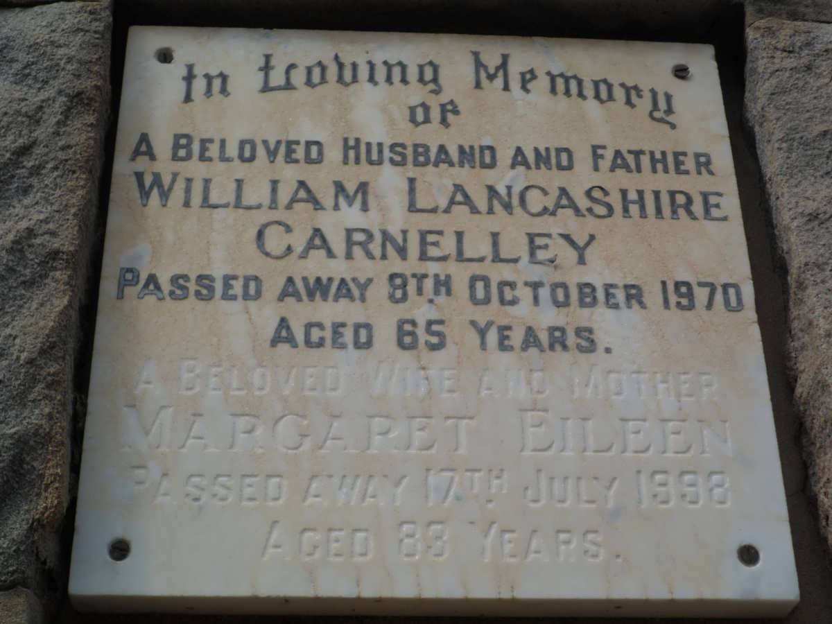 CARNELLY William Lancashire -1970 &amp; Margaret Eileen -1998