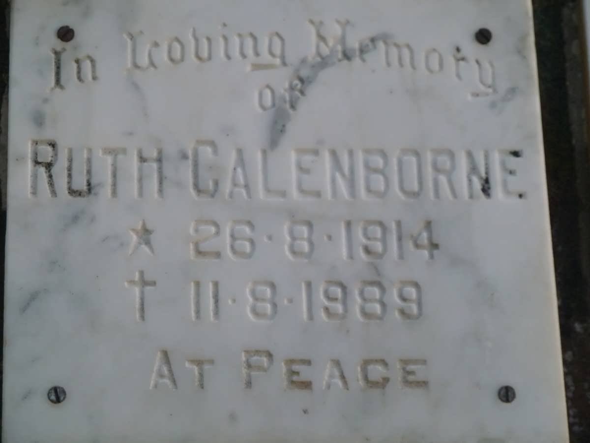 CALENBORNE Ruth 1914-1989