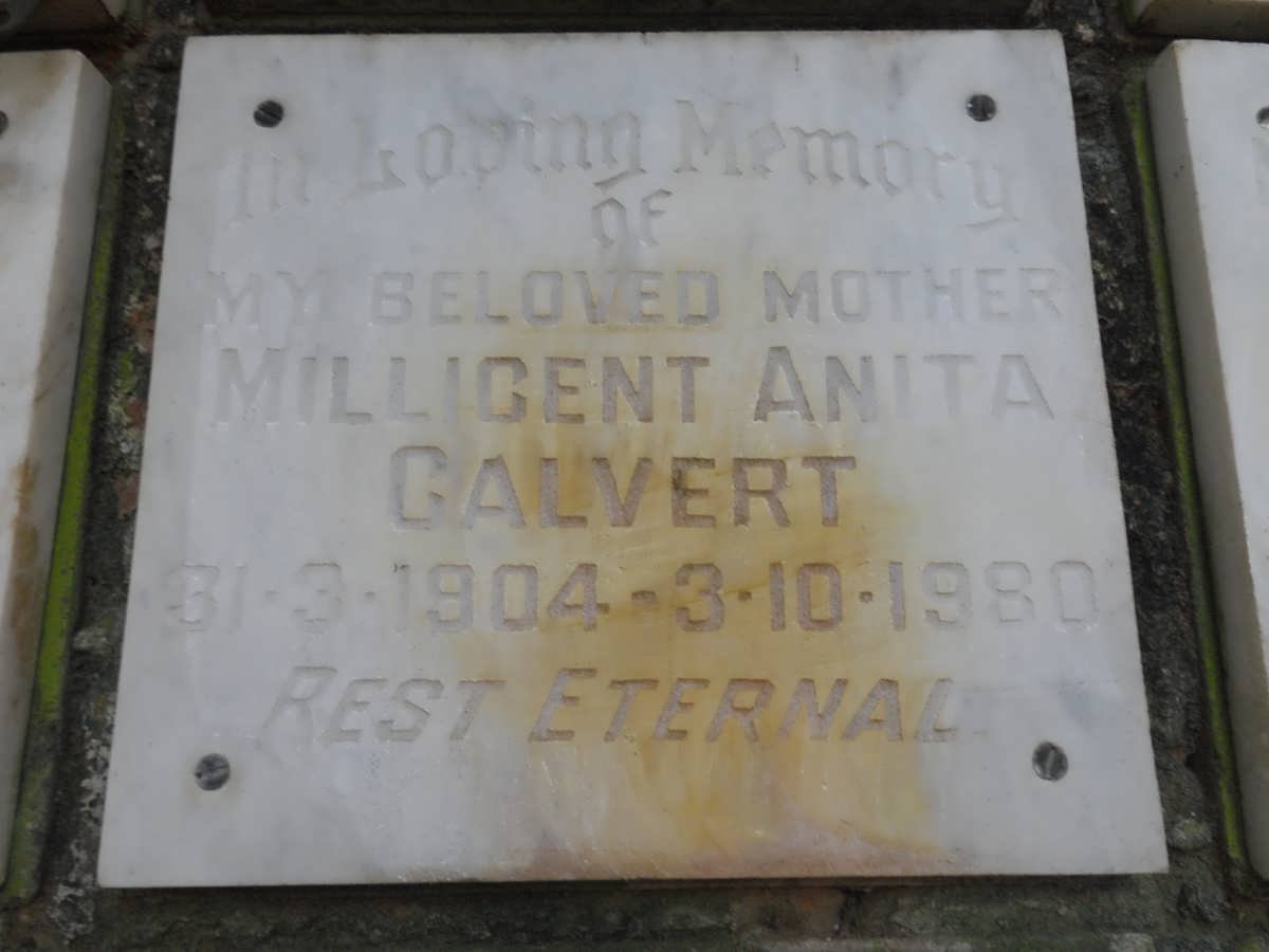 CALVERT Millicent Anita 1904-1980