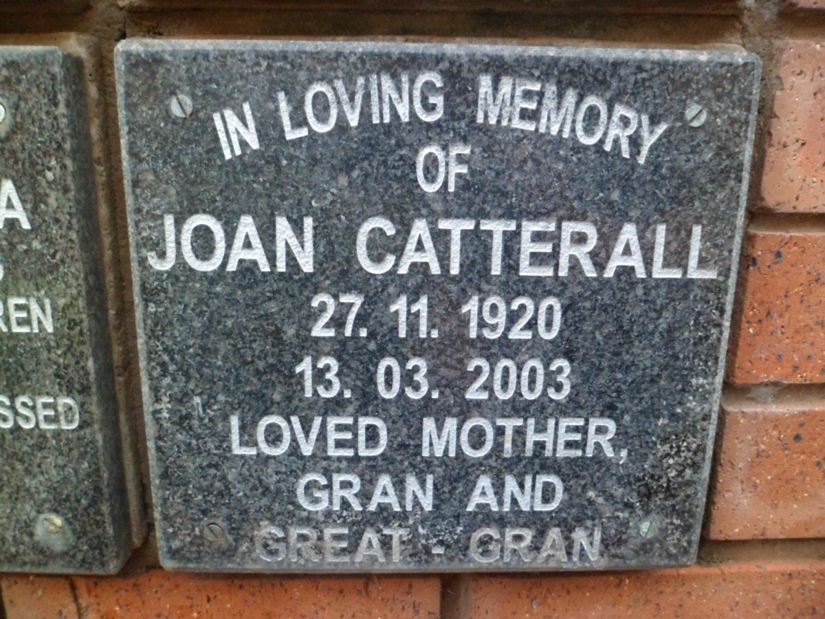 CATTERALL Joan 1920-2003