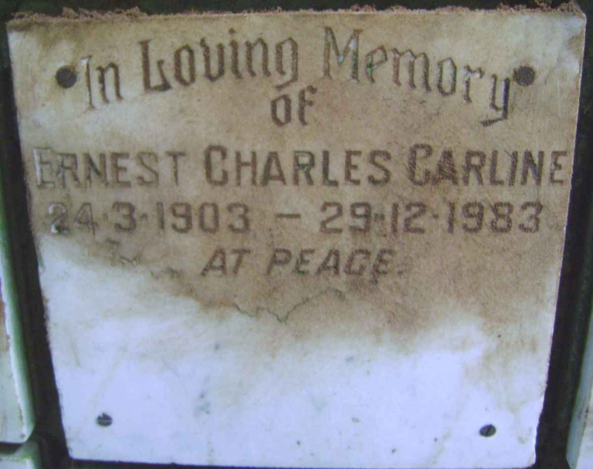 CARLINE Ernest Charles 1903-1983