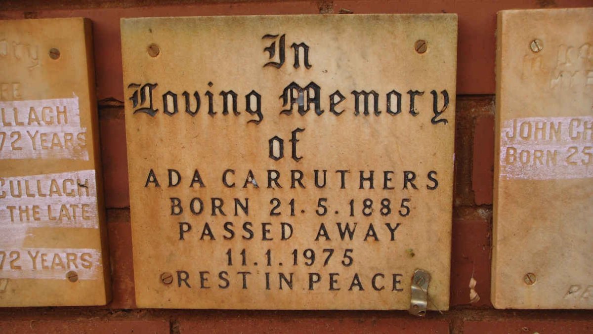 CARRUTHERS Ada 1885-1975