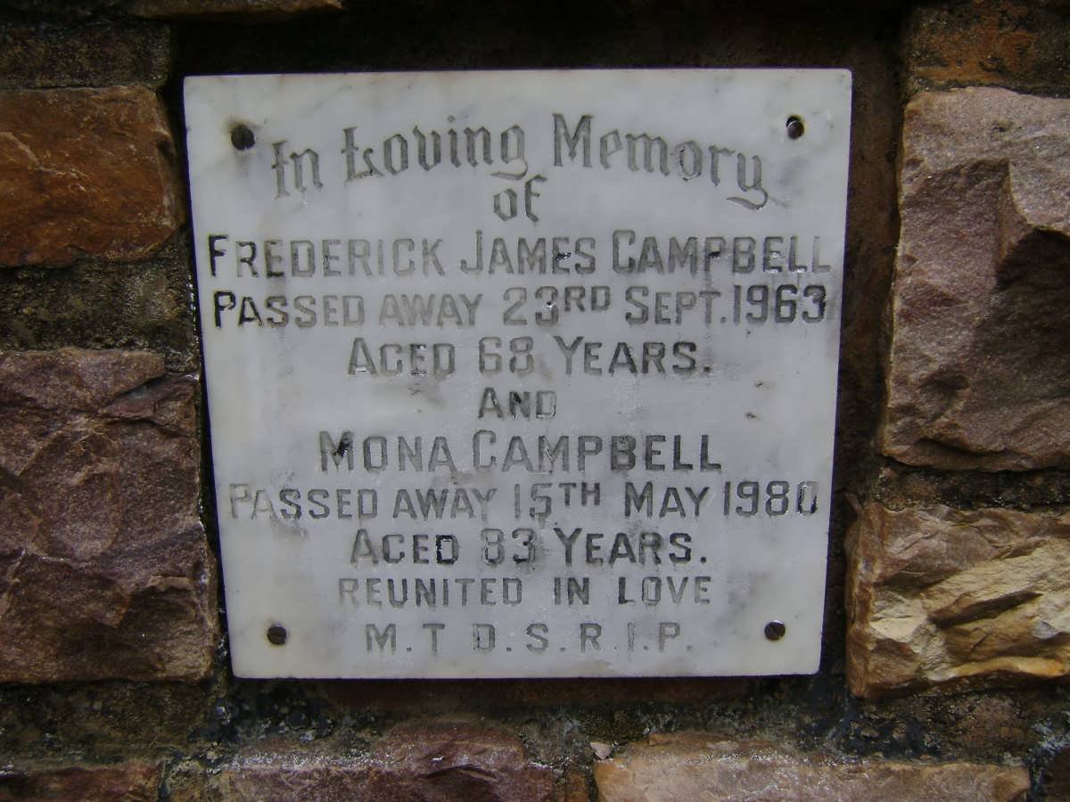 CAMPBELL Frederick James -1963 &amp; Mona -1980