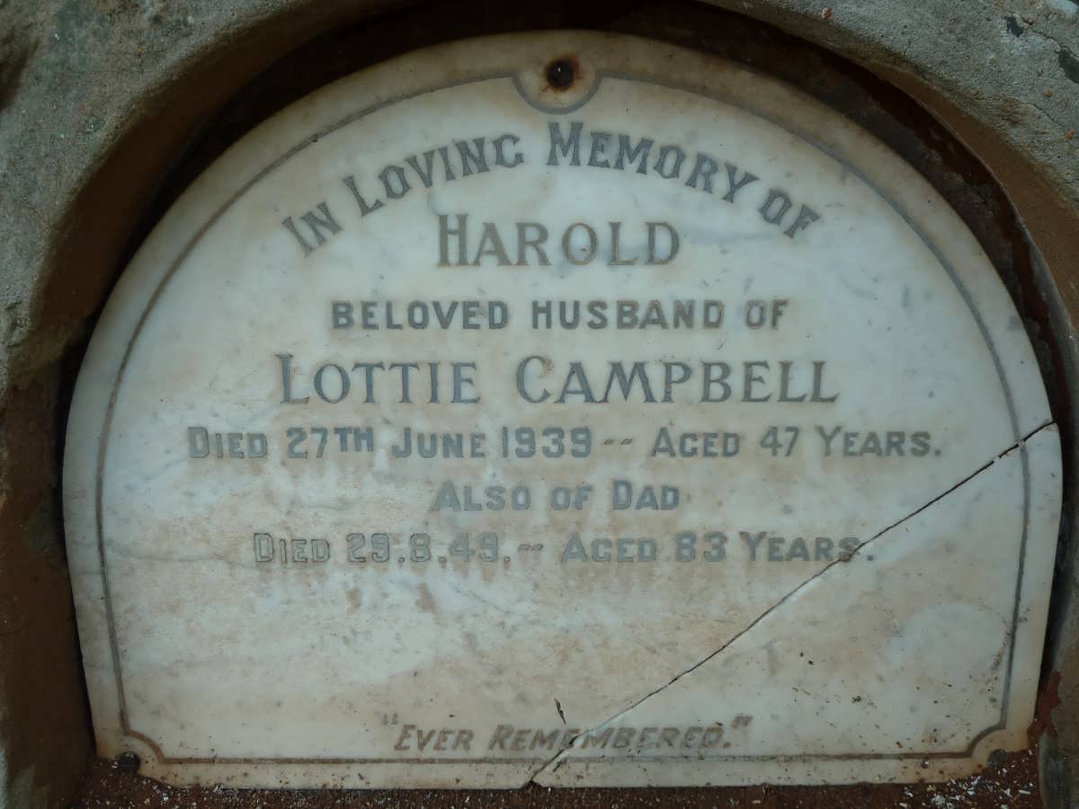 CAMPBELL Harold -1939 :: Dad -1949