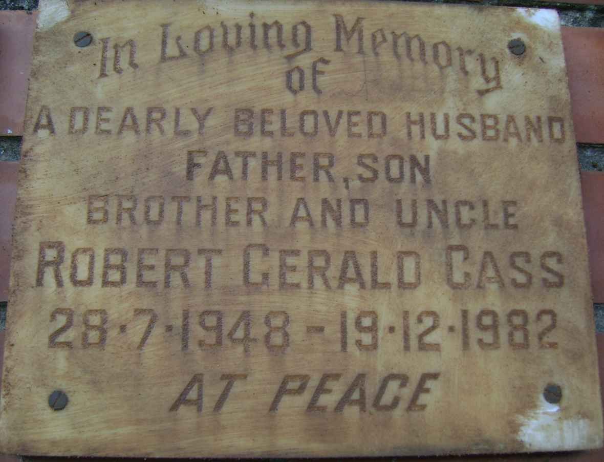 CASS Robert Gerald 1948-1982