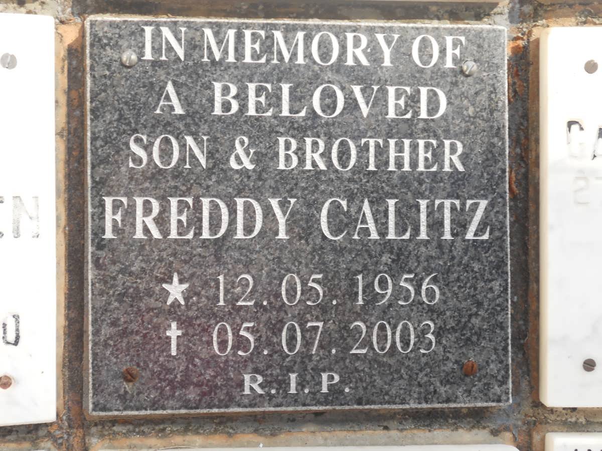 CALITZ Freddy 1956-2003