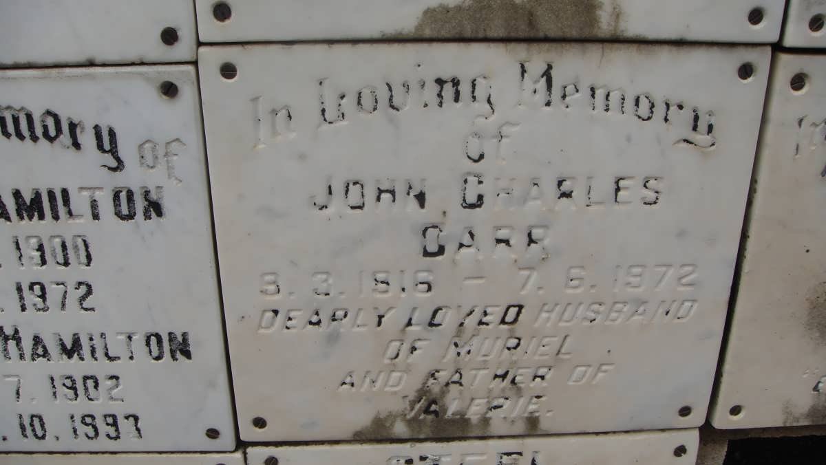 CARR John Charles 1916-1972