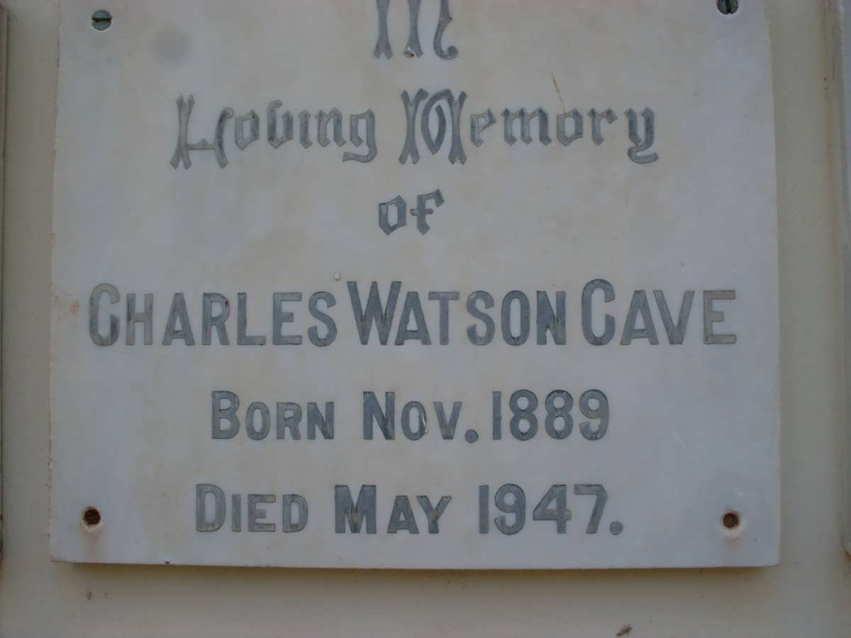 CAVE Charles Watson 1889-1947