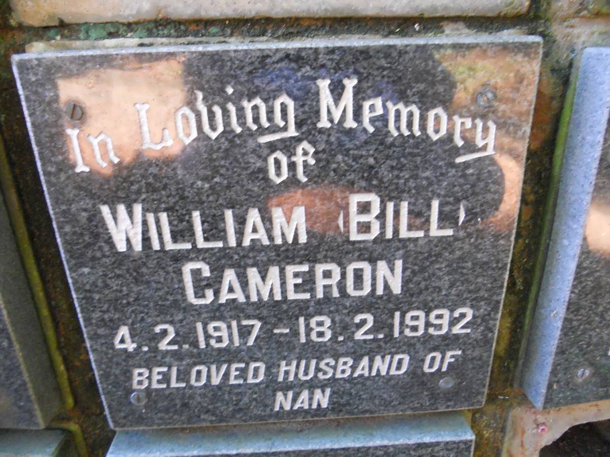 CAMERON William 1917-1992