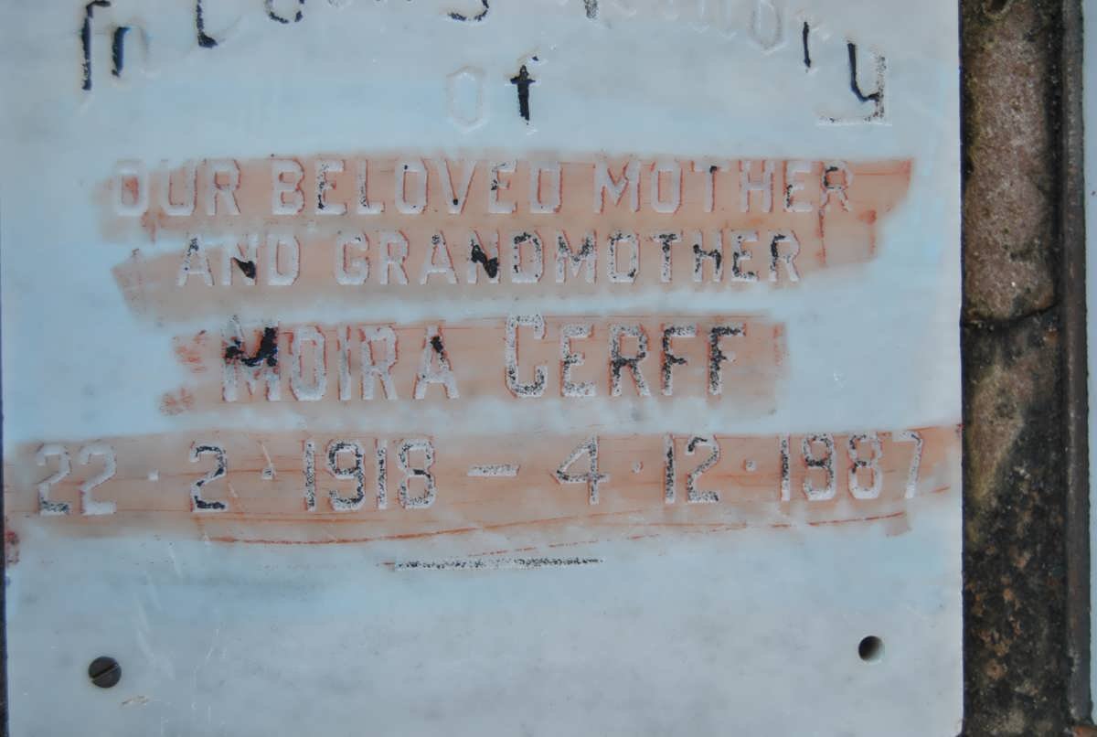 CERFF Moira 1918-1987