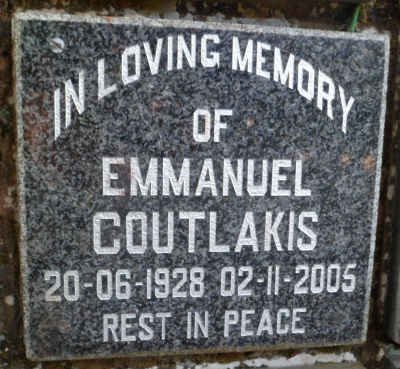 COUTLAKIS Emmanuel 1928-2005