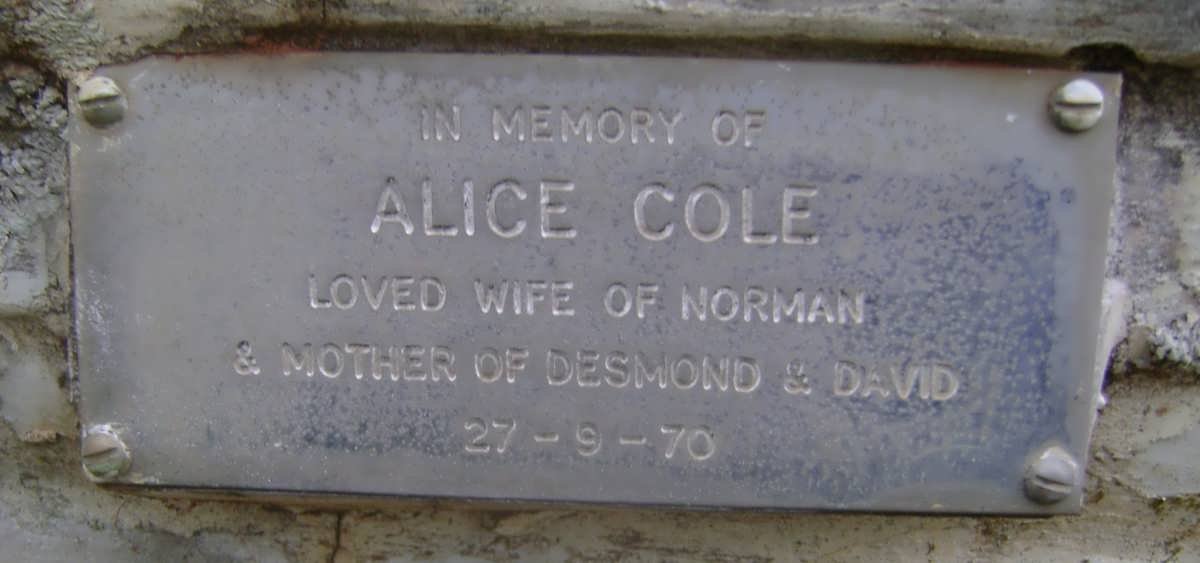 COLE Alice -1970