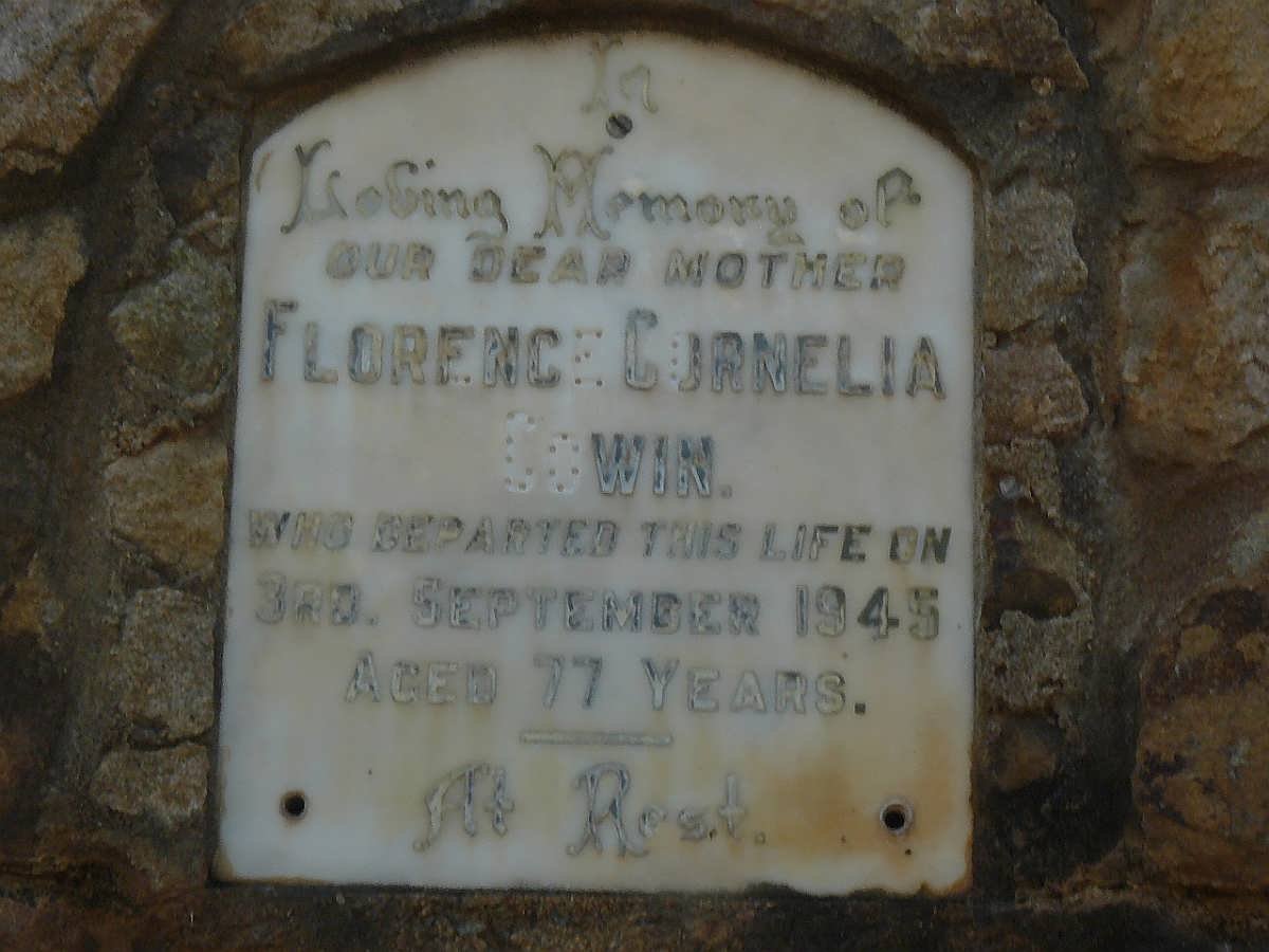 COWIN Florence Cornelia -1945