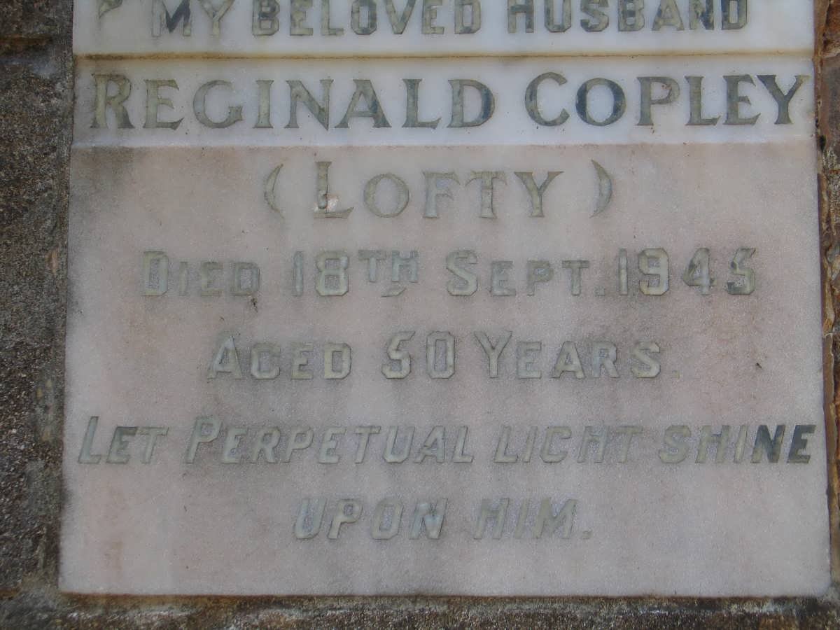 COPLEY Reginald -1945
