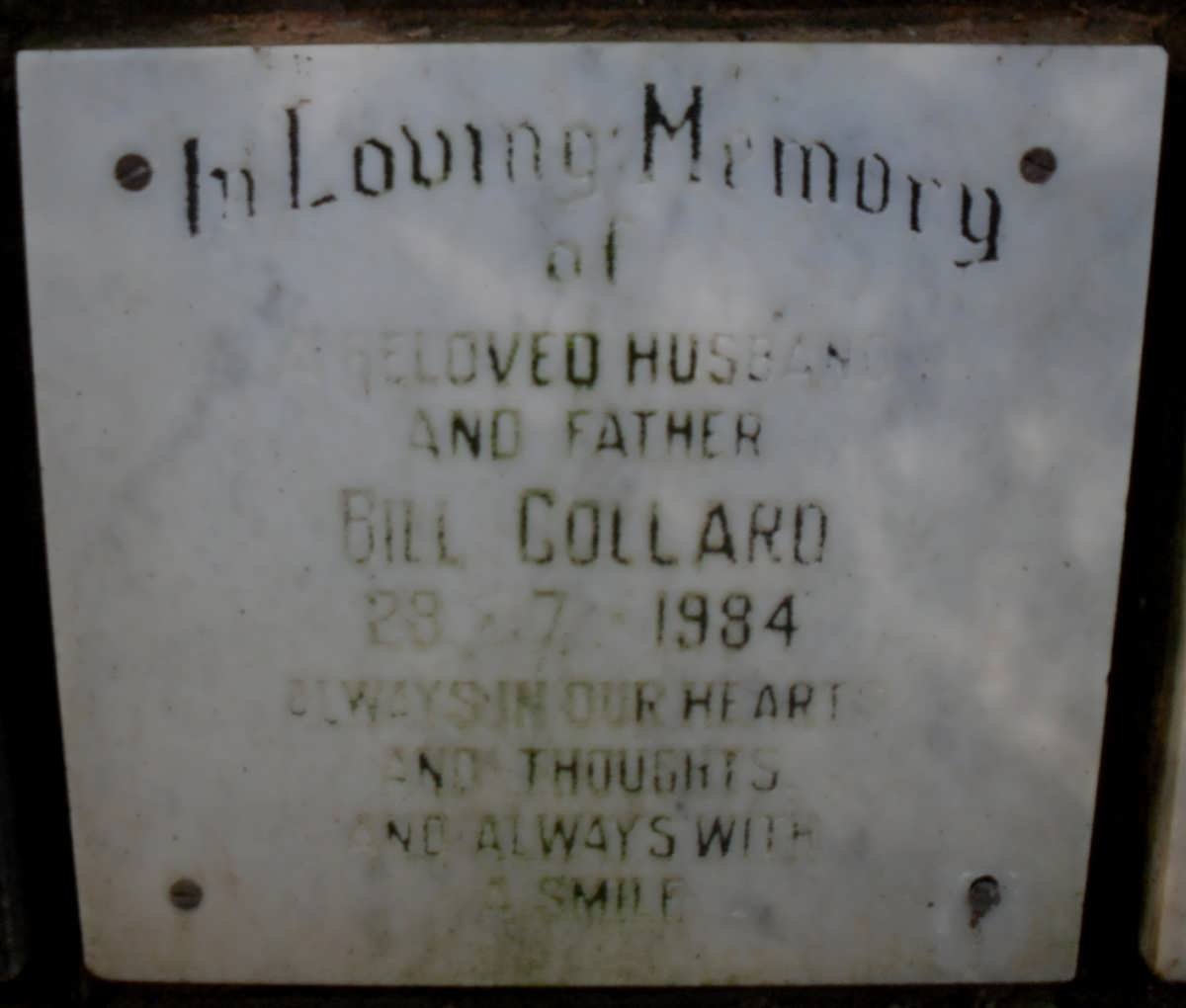 COLLARD Bill -1984