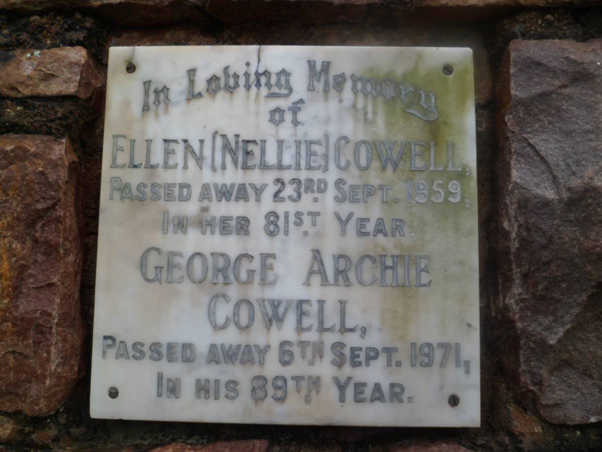 COWELL George Archie -1971 &amp; Ellen -1959