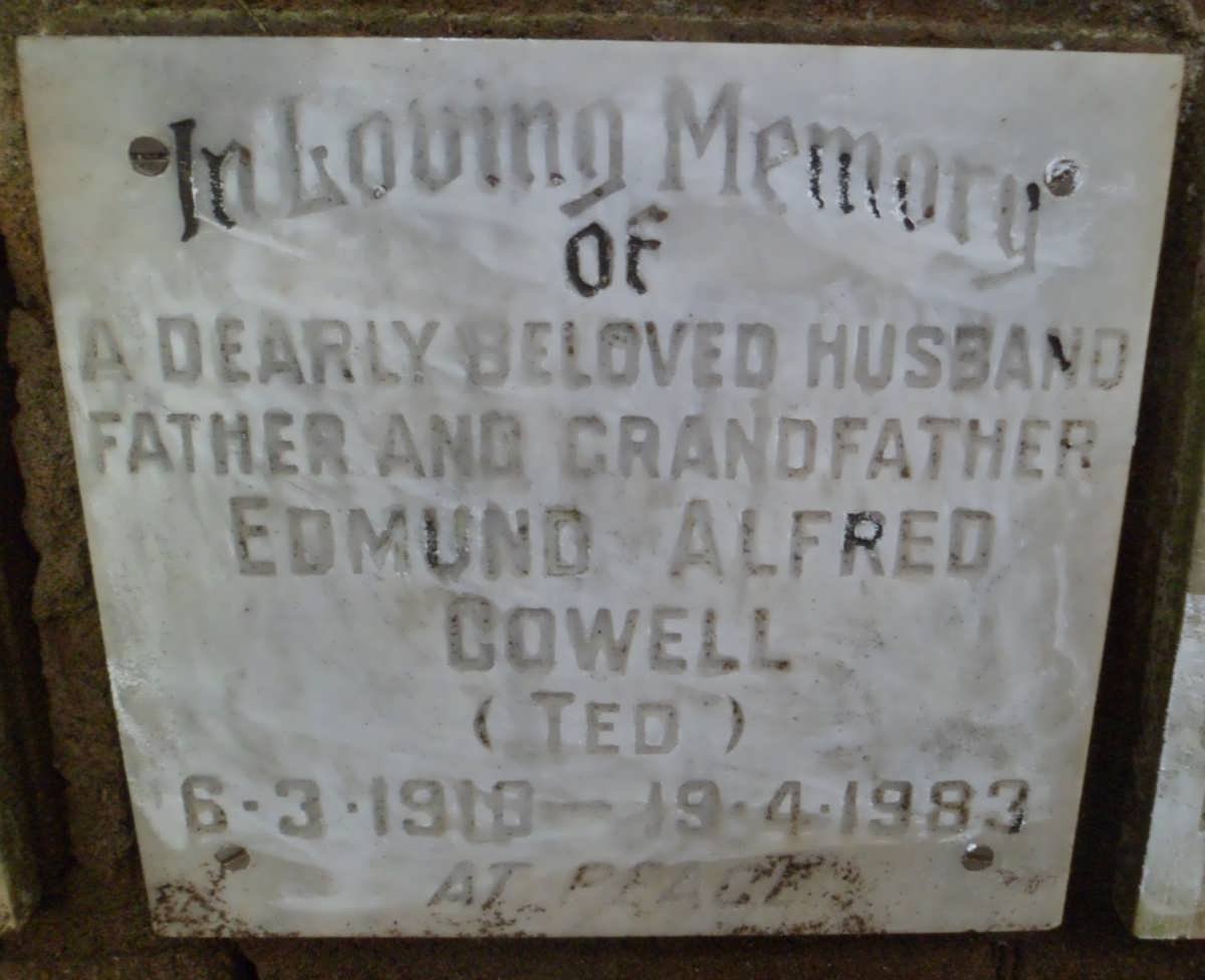 COWELL Edmund Alfred 1910-1983