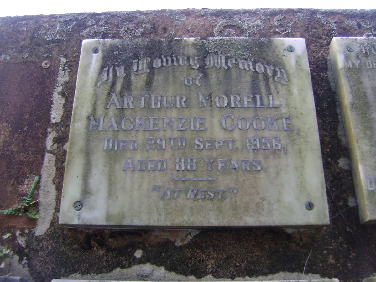 COOKE Arthur Morell Mackenzie -1956