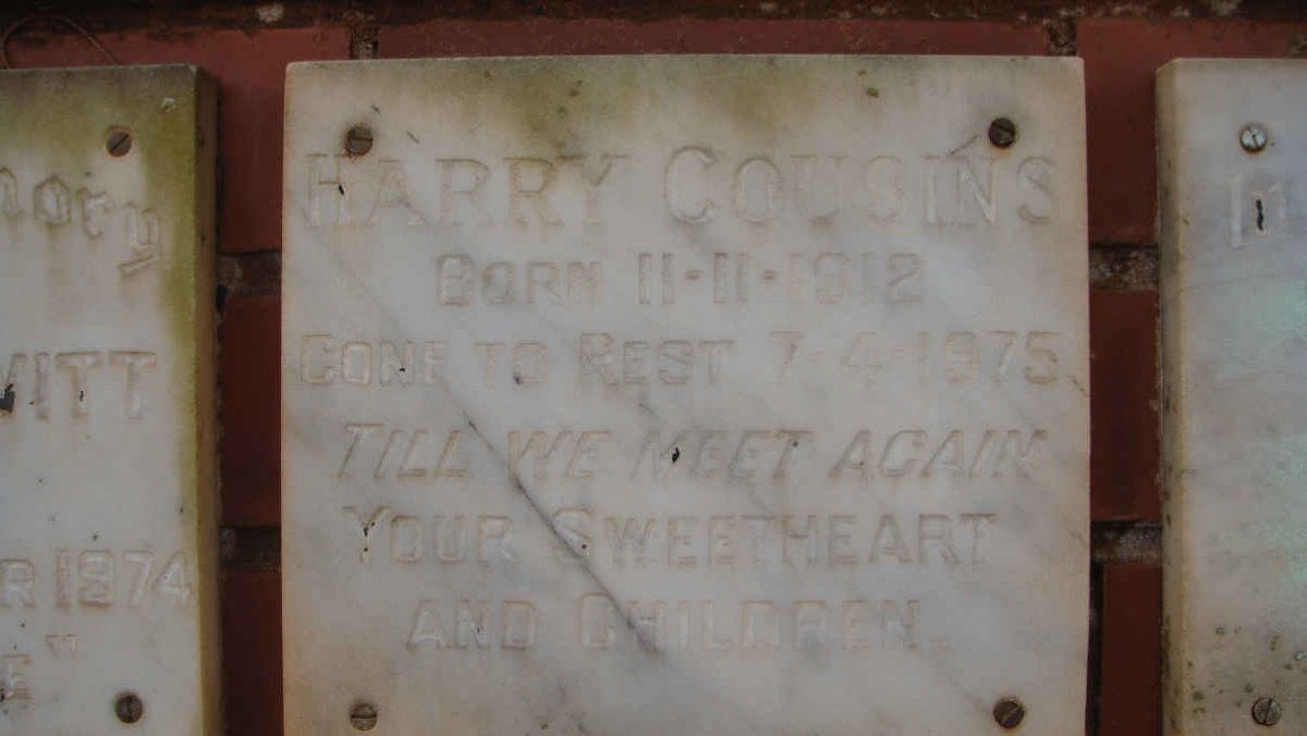 COUSINS Harry 1912-1975