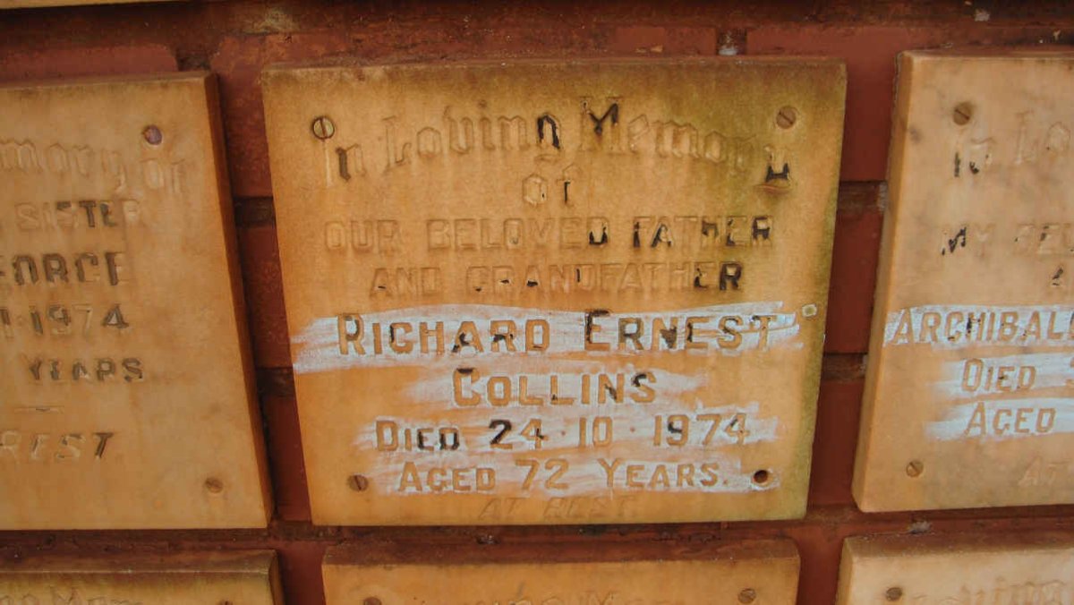 COLLINS Richard Ernest -1974
