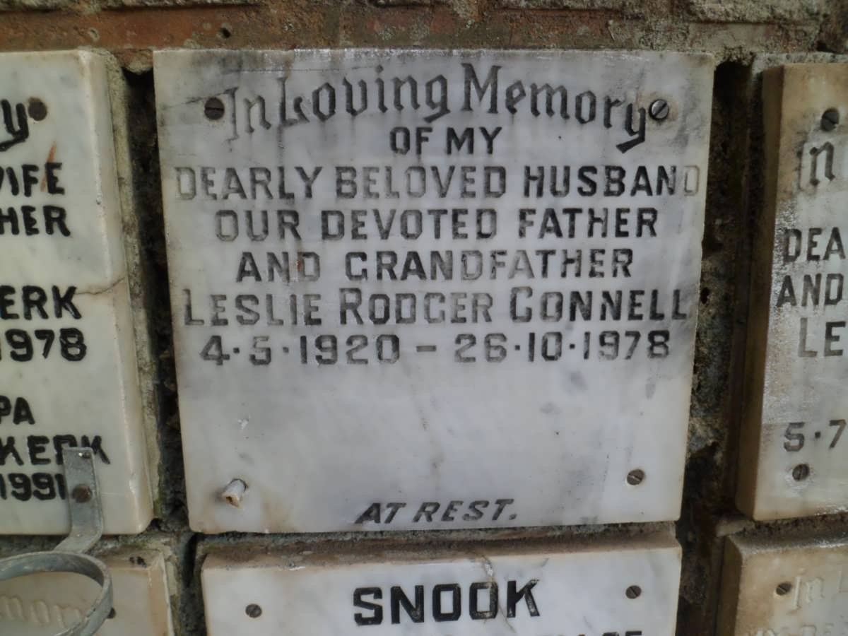 CONNELL Leslie Rodger 1920-1978
