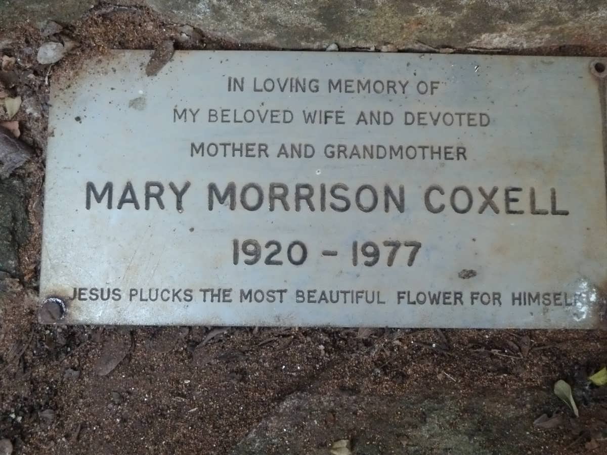 COXELL Mary Morrison 1920-1977