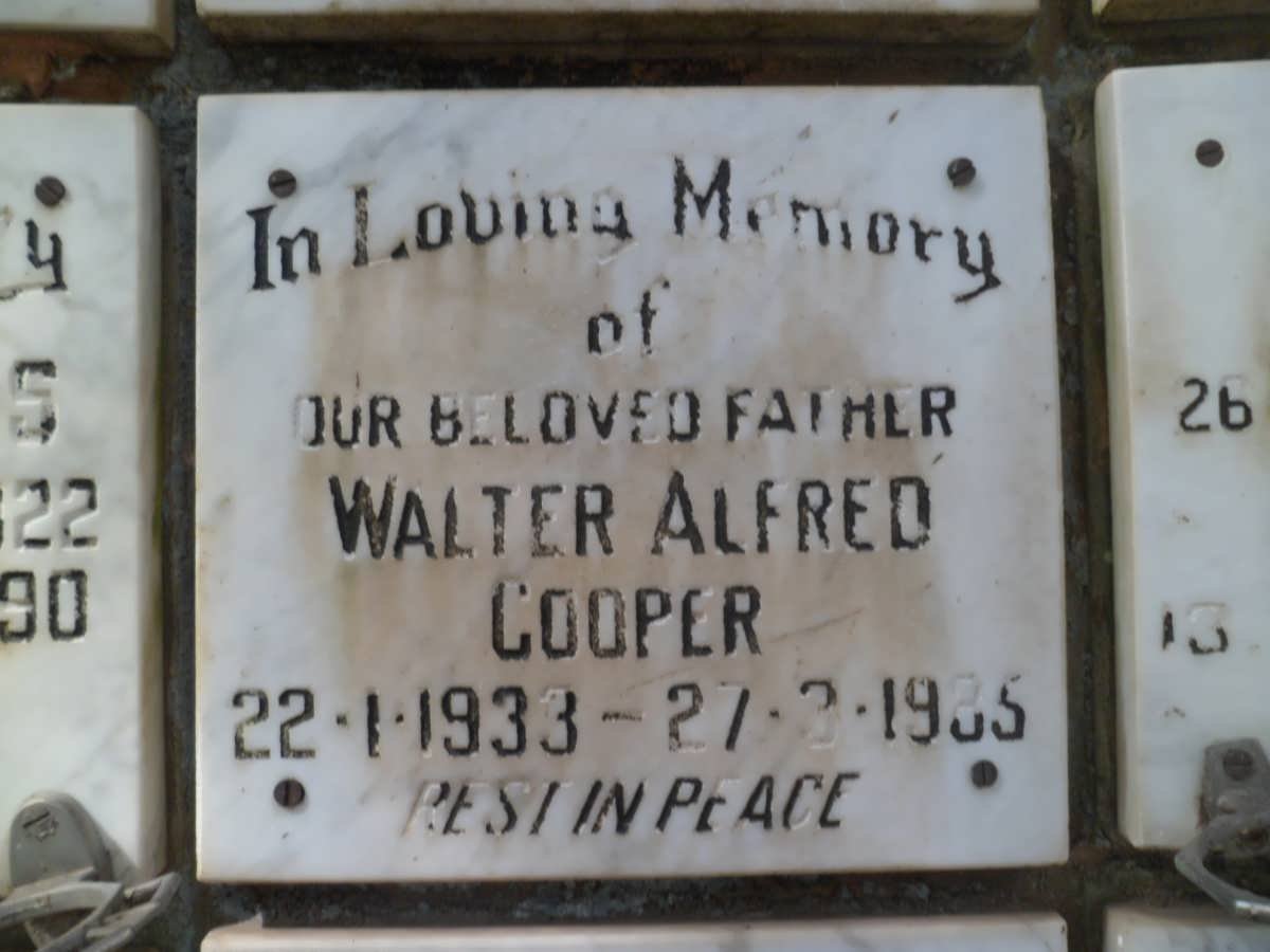 COOPER Walter Alfred 1933-1985